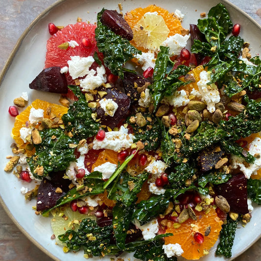 Fall Citrus and Beet Salad with Chèvre