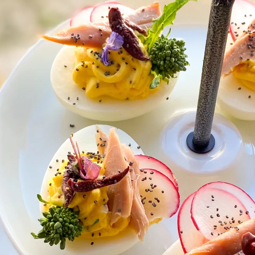 Niçoise Salad Deviled Eggs