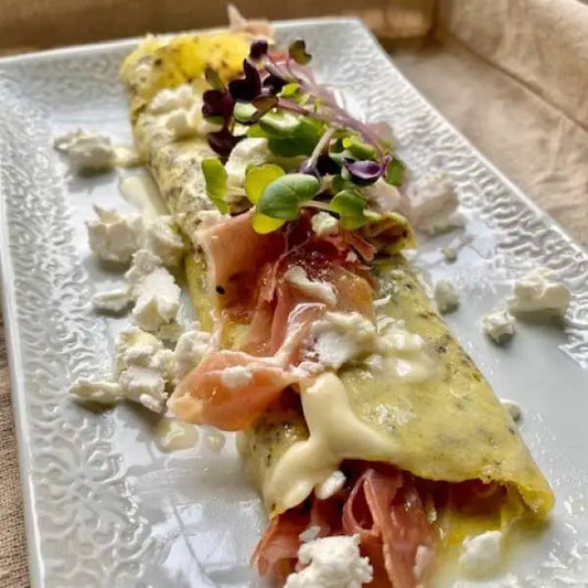 French Truffle and Goat Cheese Omelette