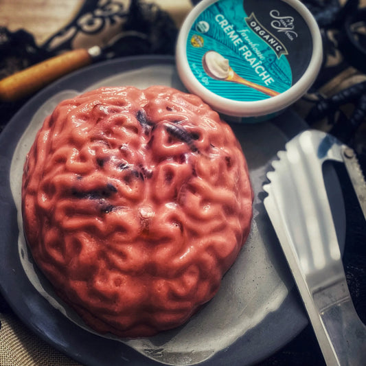 Crème Fraiche and Jello Pudding Brain