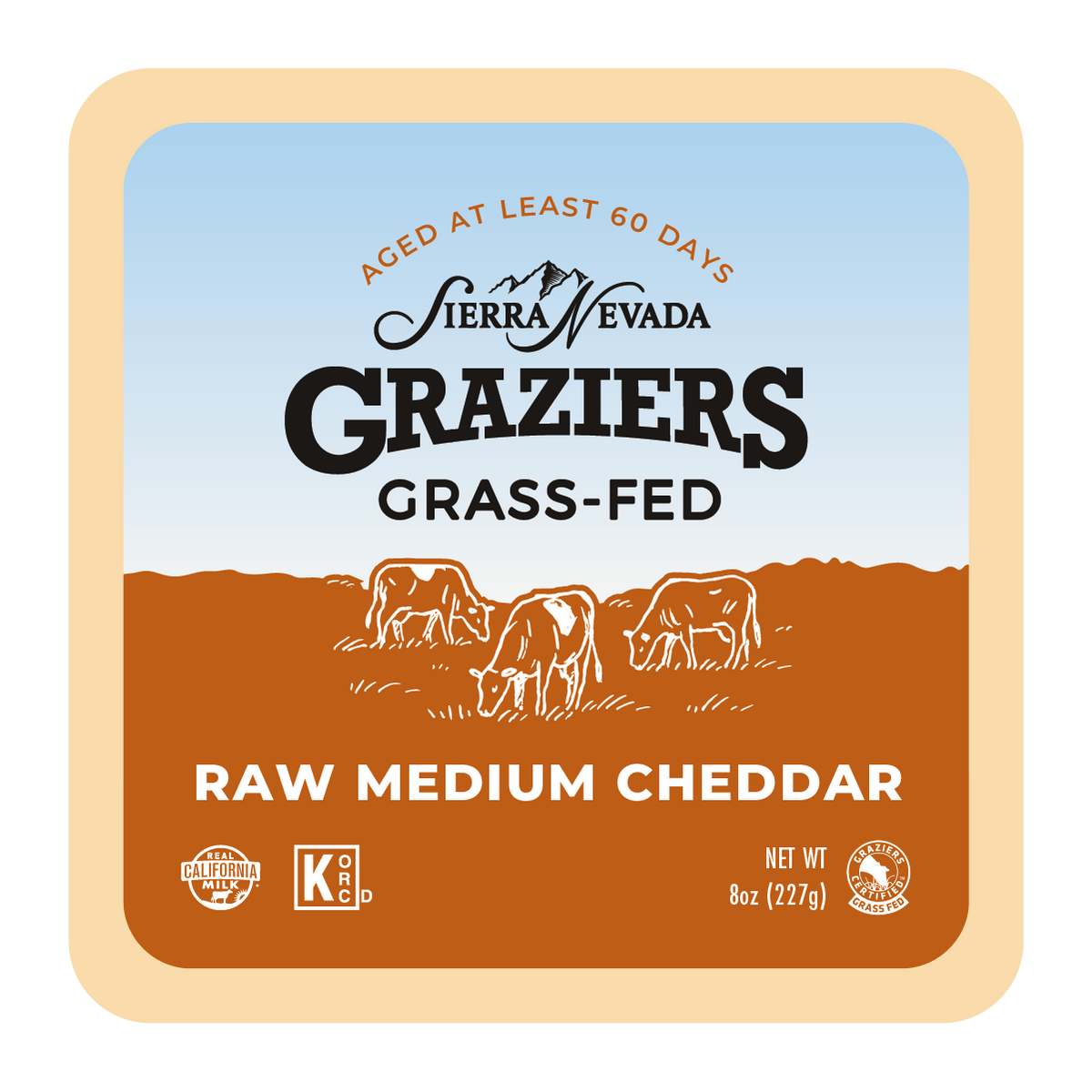 Graziers Raw Milk Cheese Medium Cheddar