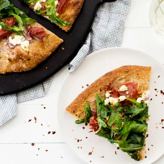 Goat Cheese and Prosciutto Pizza