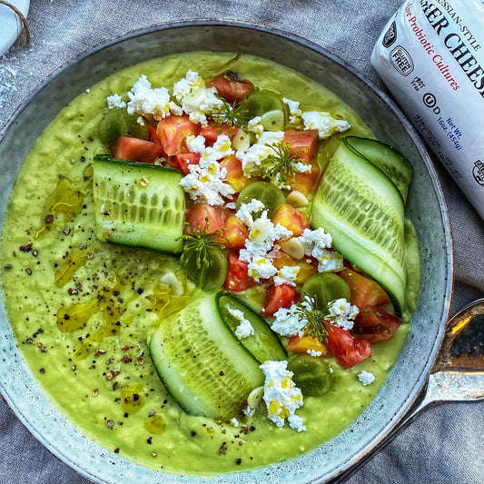 Creamy Avocado and Cucumber Gazpacho