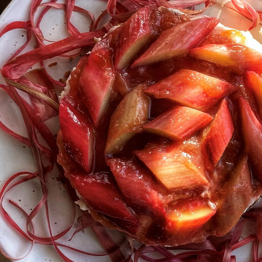 Rhubarb Chevre Tart