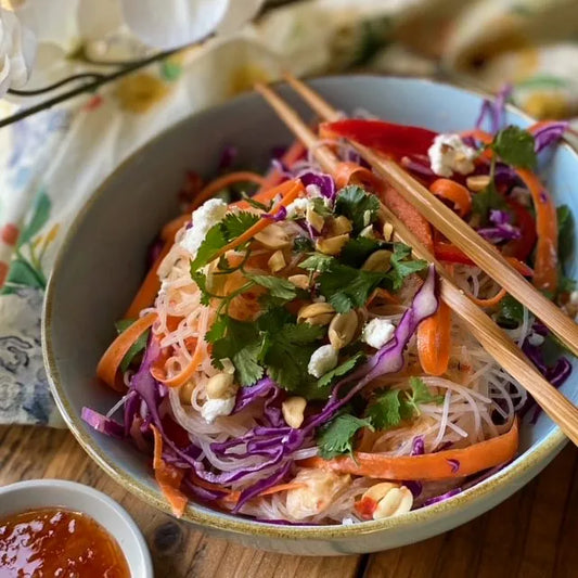 Spring Roll Salad with Chèvre