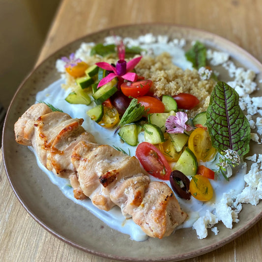 Tzatziki Dip and Salad