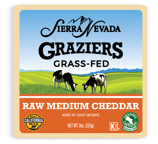 Graziers Raw Milk Cheese Medium Cheddar