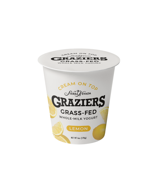Graziers Cream On Top Whole Milk Yogurt - Lemon