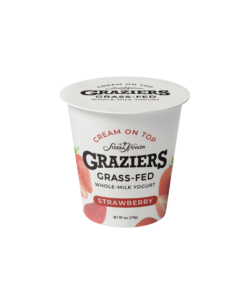 Graziers Cream On Top Whole Milk Yogurt - Strawberry