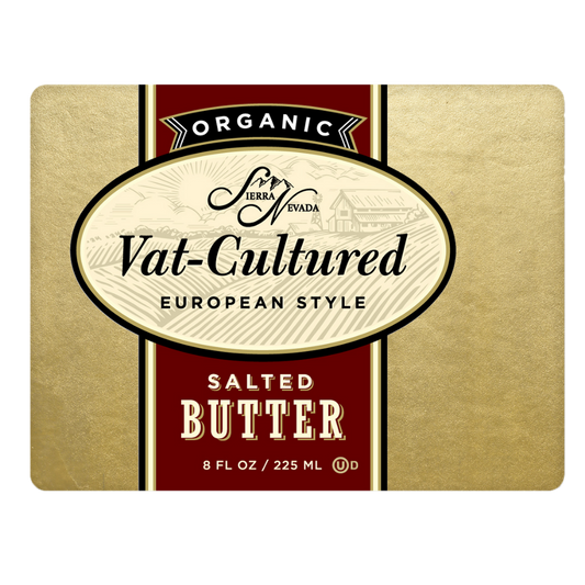 Organic Vat Cultured Euro Style Butter, Salted