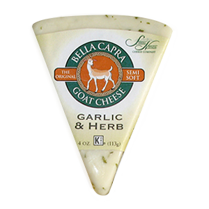 Bella Capra Semi-Soft Garlic & Herb Goat Cheese - 6oz Wedge